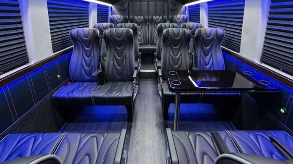 amarillo 20 passenger sprinter van interior