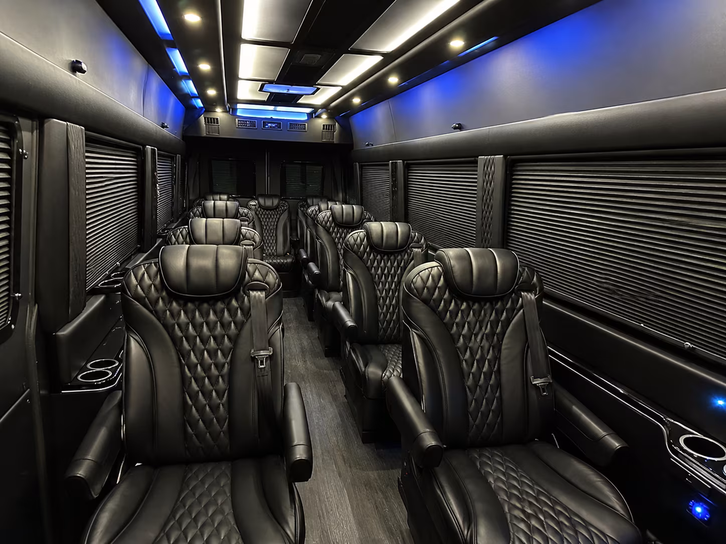amarillo 8 passenger sprinter van inside